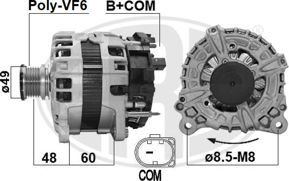 ERA 209629 - Alternatore www.autoricambi360.it