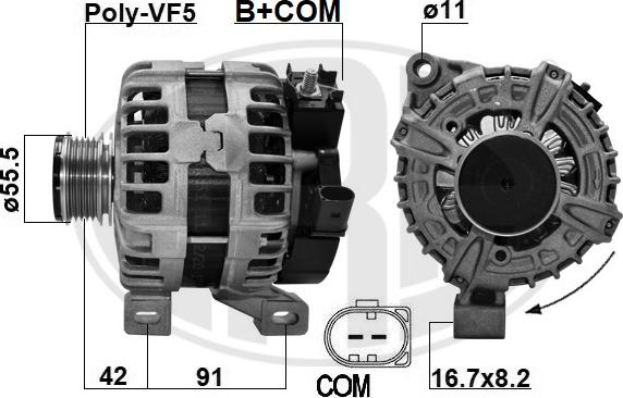 ERA 209622 - Alternatore www.autoricambi360.it
