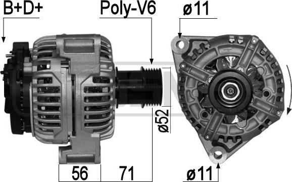 ERA 209045A - Alternatore www.autoricambi360.it