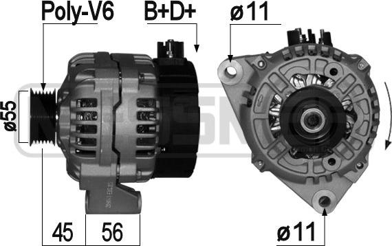 ERA 209063A - Alternatore www.autoricambi360.it