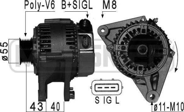 ERA 209003A - Alternatore www.autoricambi360.it