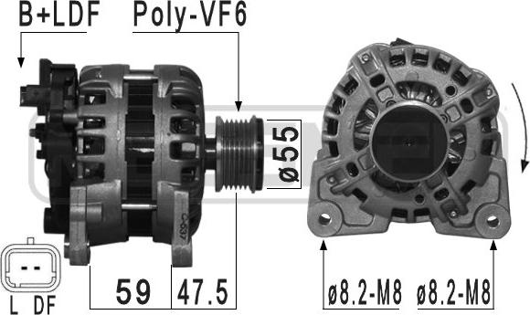 ERA 209035 - Alternatore www.autoricambi360.it