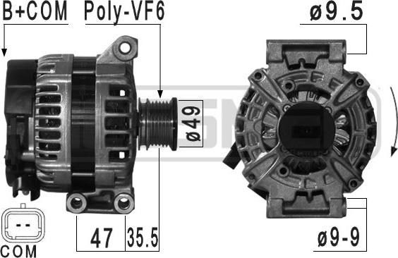 ERA 209031 - Alternatore www.autoricambi360.it