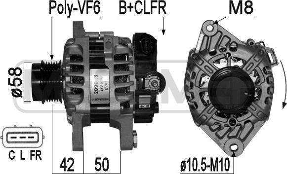 ERA 209023 - Alternatore www.autoricambi360.it