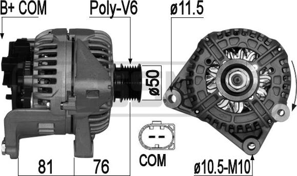 ERA 209070 - Alternatore www.autoricambi360.it
