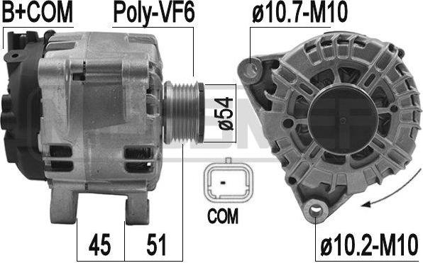 ERA 209196A - Alternatore www.autoricambi360.it