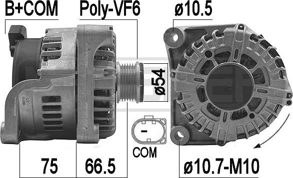 ERA 209168 - Alternatore www.autoricambi360.it