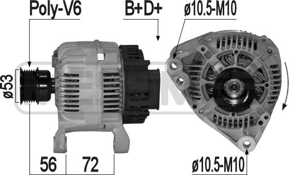 ERA 209162 - Alternatore www.autoricambi360.it