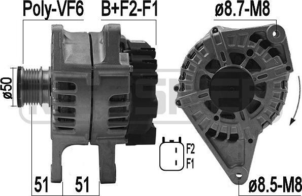 ERA 209167 - Alternatore www.autoricambi360.it