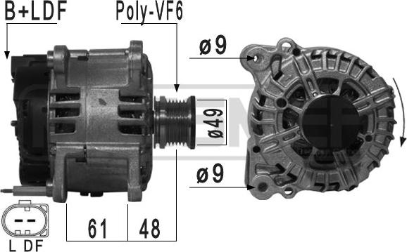 ERA 209104 - Alternatore www.autoricambi360.it
