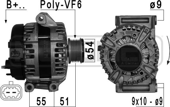 ERA 209119 - Alternatore www.autoricambi360.it