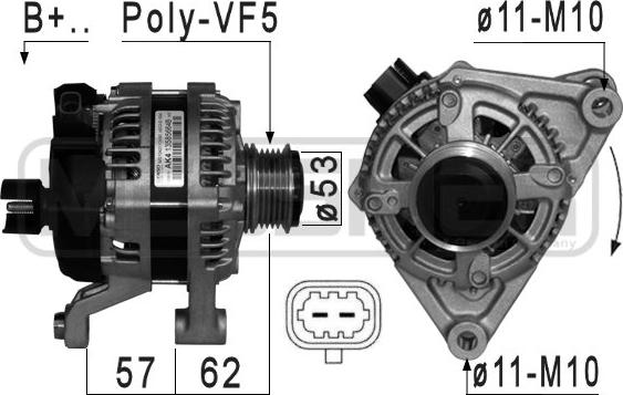 ERA 209114 - Alternatore www.autoricambi360.it