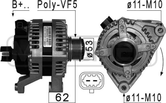 ERA 209115 - Alternatore www.autoricambi360.it