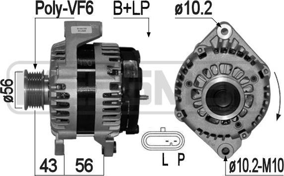 ERA 209134 - Alternatore www.autoricambi360.it