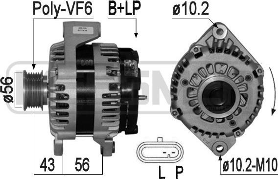 ERA 209135 - Alternatore www.autoricambi360.it