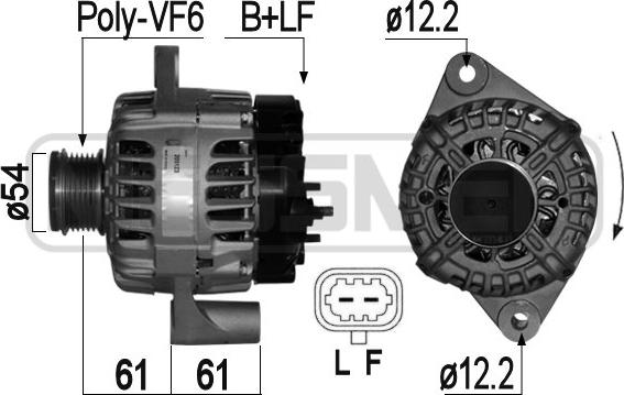 ERA 209123 - Alternatore www.autoricambi360.it