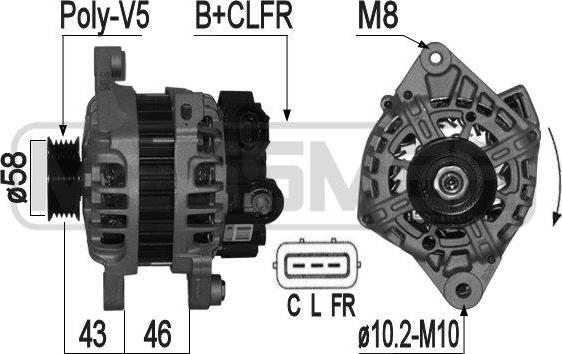 ERA 209127A - Alternatore www.autoricambi360.it