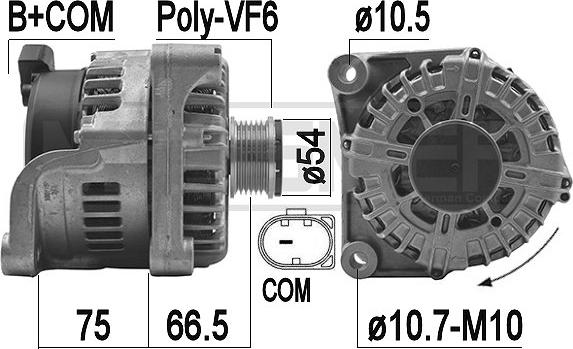 ERA 209176 - Alternatore www.autoricambi360.it