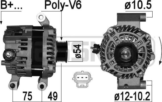 ERA 209348A - Alternatore www.autoricambi360.it