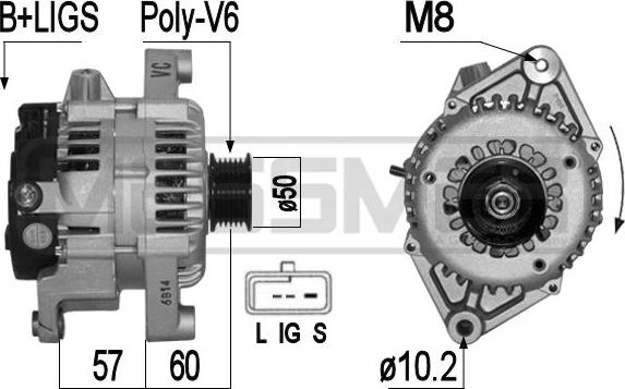 ERA 209343 - Alternatore www.autoricambi360.it