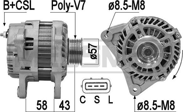 ERA 209347A - Alternatore www.autoricambi360.it
