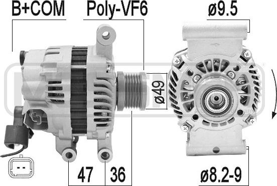 ERA 209354A - Alternatore www.autoricambi360.it