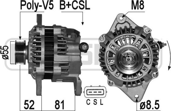 ERA 209355A - Alternatore www.autoricambi360.it