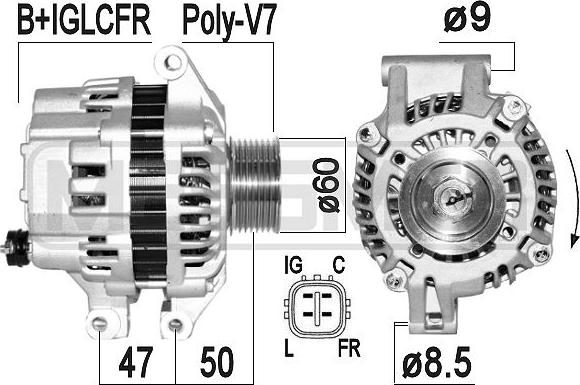 ERA 209356A - Alternatore www.autoricambi360.it