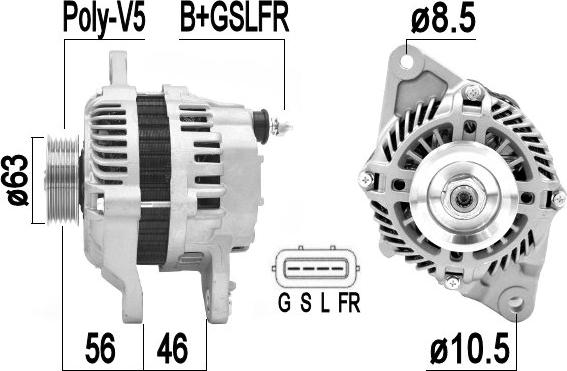 ERA 209350A - Alternatore www.autoricambi360.it