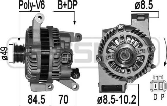 ERA 209358A - Alternatore www.autoricambi360.it