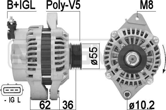 ERA 209353A - Alternatore www.autoricambi360.it
