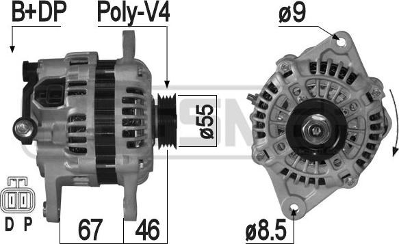 ERA 209310A - Alternatore www.autoricambi360.it