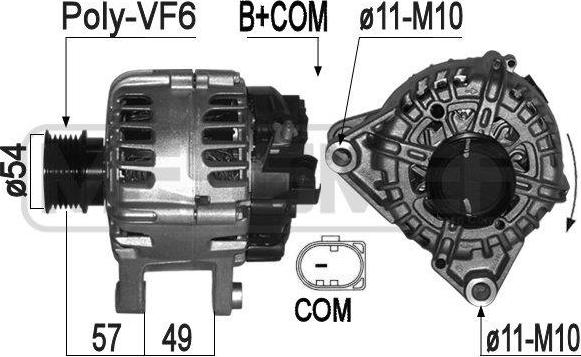 ERA 209317A - Alternatore www.autoricambi360.it