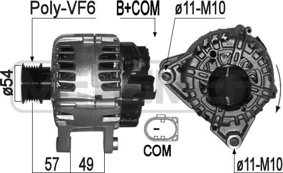 ERA 209317 - Alternatore www.autoricambi360.it