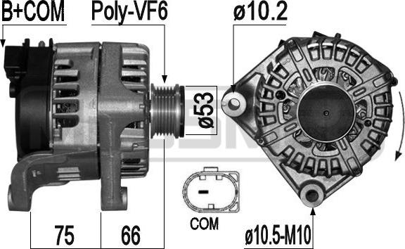 ERA 209325 - Alternatore www.autoricambi360.it