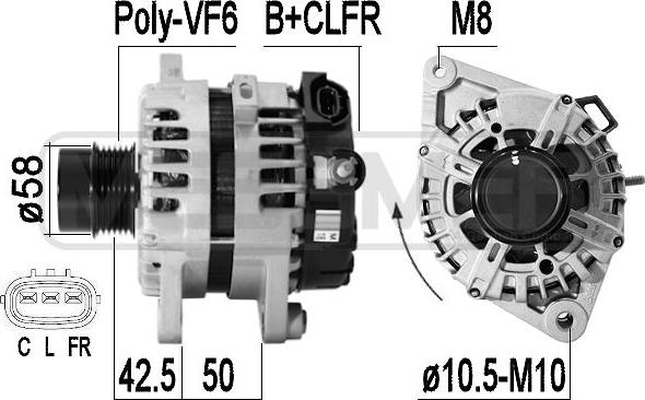 ERA 209326 - Alternatore www.autoricambi360.it
