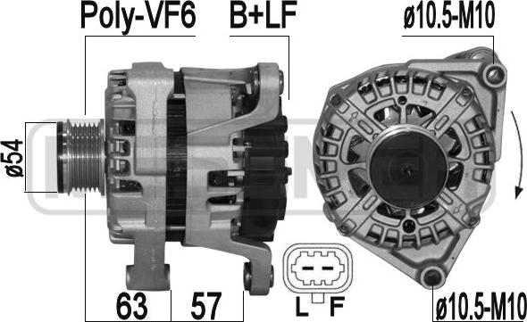 ERA 209328 - Alternatore www.autoricambi360.it