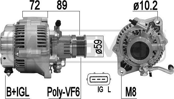 ERA 209373A - Alternatore www.autoricambi360.it