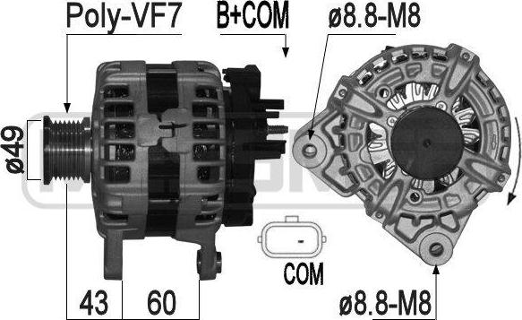 ERA 209292A - Alternatore www.autoricambi360.it
