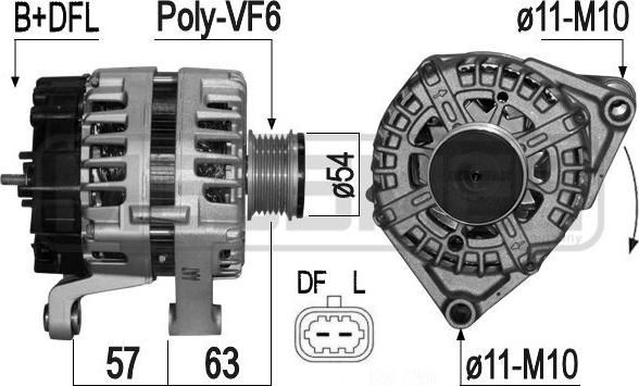 ERA 209244 - Alternatore www.autoricambi360.it