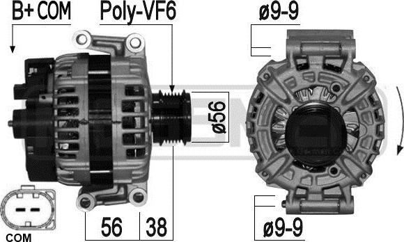 ERA 209254 - Alternatore www.autoricambi360.it