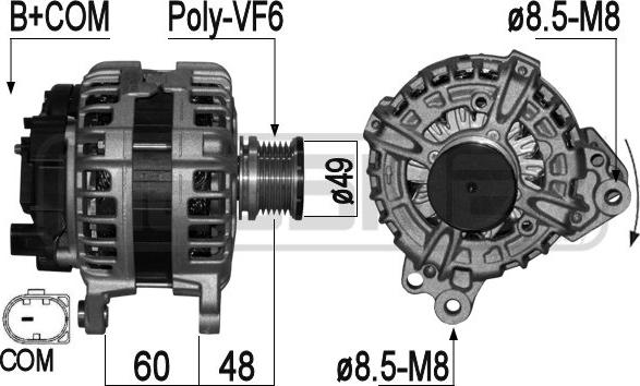 ERA 209252 - Alternatore www.autoricambi360.it