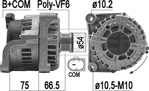 ERA 209266 - Alternatore www.autoricambi360.it
