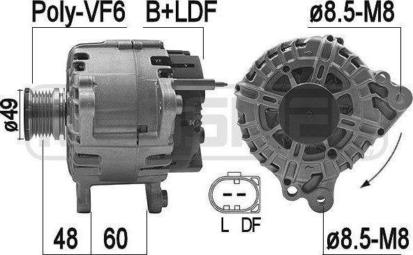 ERA 209200A - Alternatore www.autoricambi360.it