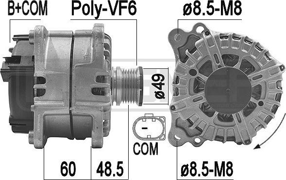 ERA 209202 - Alternatore www.autoricambi360.it