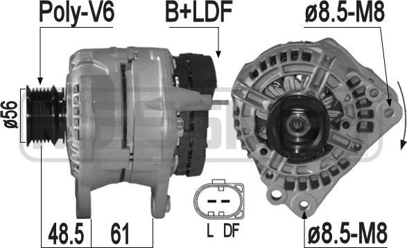ERA 209215 - Alternatore www.autoricambi360.it