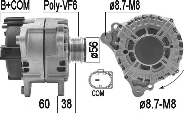 ERA 209212 - Alternatore www.autoricambi360.it