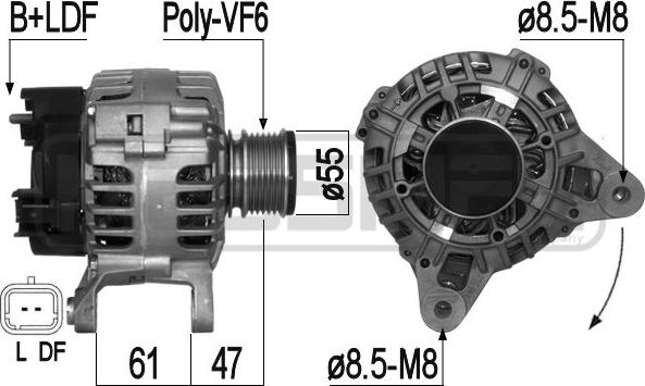 ERA 209289 - Alternatore www.autoricambi360.it