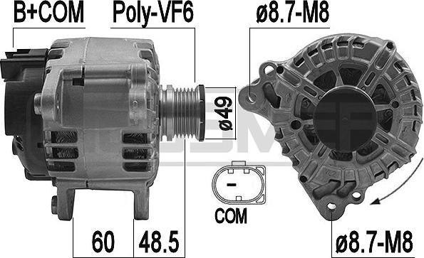 ERA 209232 - Alternatore www.autoricambi360.it
