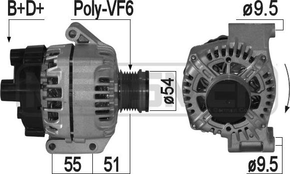 ERA 209225 - Alternatore www.autoricambi360.it
